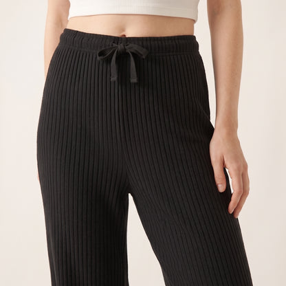 Kadın Tek Beden (S-XXL) Fitilli Raporlu Eşofman, Gündelik Pijama